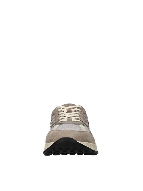 Sneakers in camoscio pelle e tessuto HOGAN | HXM5630FK70U4P743OGRIGIO-BEIGE-MARRONE