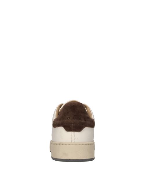 Sneakers in pelle HOGAN | HXM6720FL60TQ9289WBIANCO-MARRONE