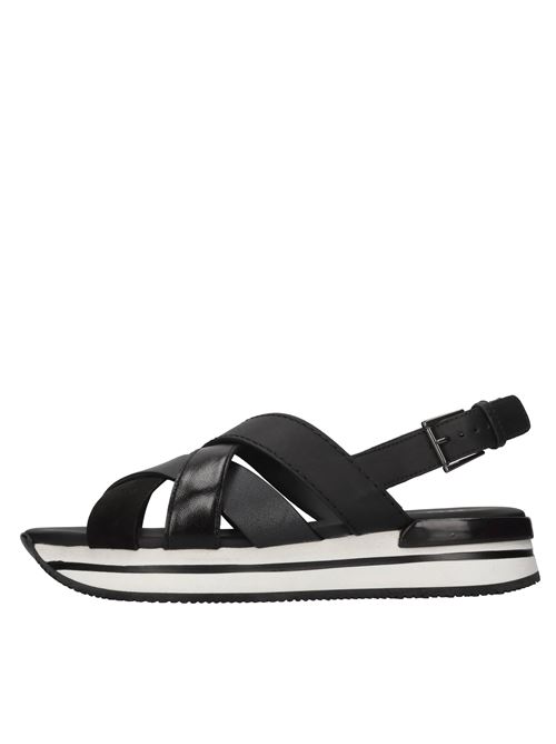 Sandali in pelle HOGAN | HXW2570DK80R0RB999NERO