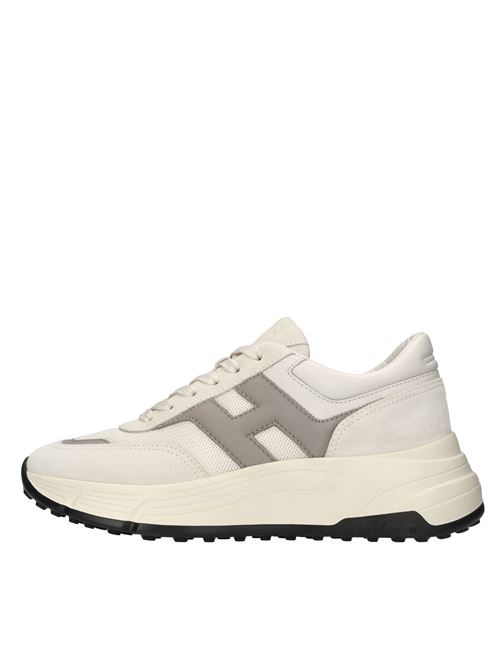 Sneakers in pelle e tessut HOGAN | HXW6690FR30U6X680KBEIGE