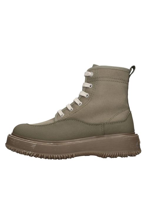 Scarponcini in pelle e tessuto HOGAN-3R | H5W6020EF50QW6V609OLIVA