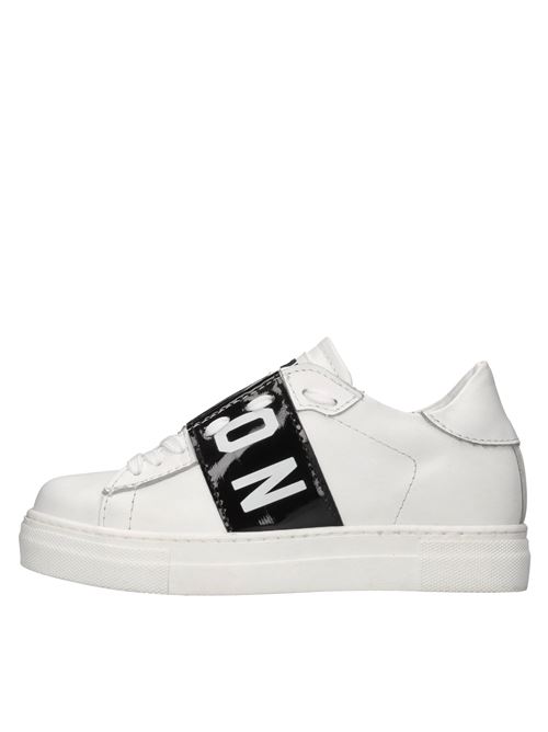 Sneakers in pelle e vernice ICON | IC2500BIANCO-NERO