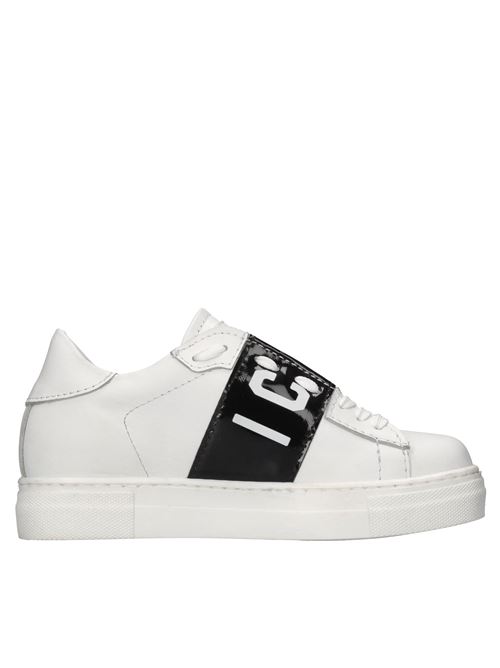 Sneakers in pelle e vernice ICON | IC2500BIANCO-NERO