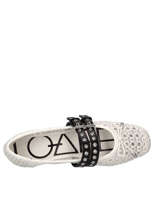 Ballerine Anna in ecopelle LOAFER | LP156TTS24BINEBIANCO-NERO