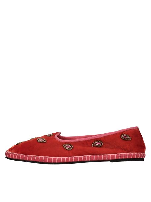 Ballerine in velluto MALIPARMI | S4/SB0078-61040ROSSO