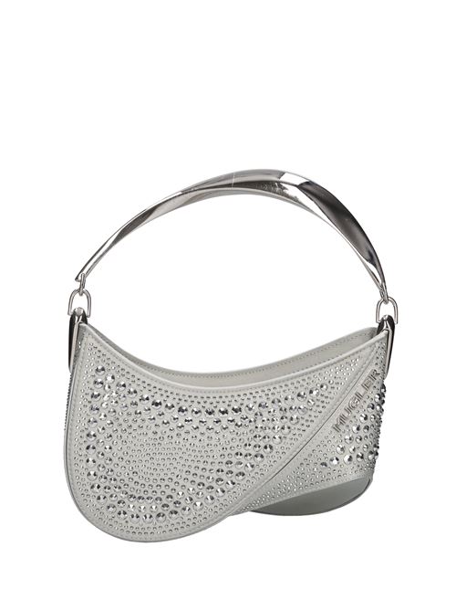 Borsa in raso e cristalli MUGLER | 22W10SA0012749ARGENTO
