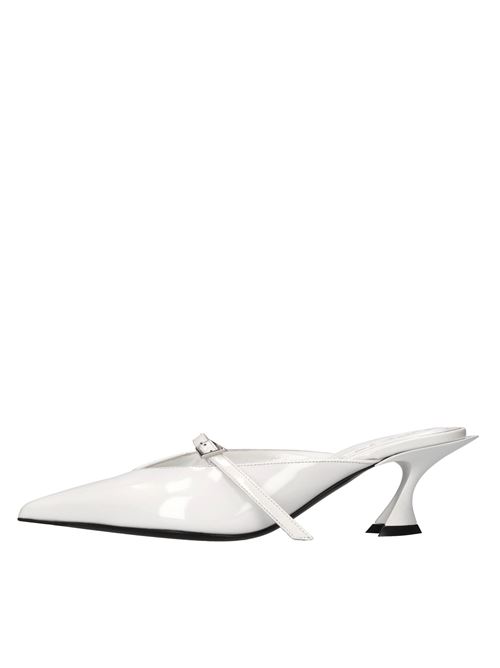 Mules Mary Jane in pelle MUGLER | MUWFW26FS214_TB019BIANCO