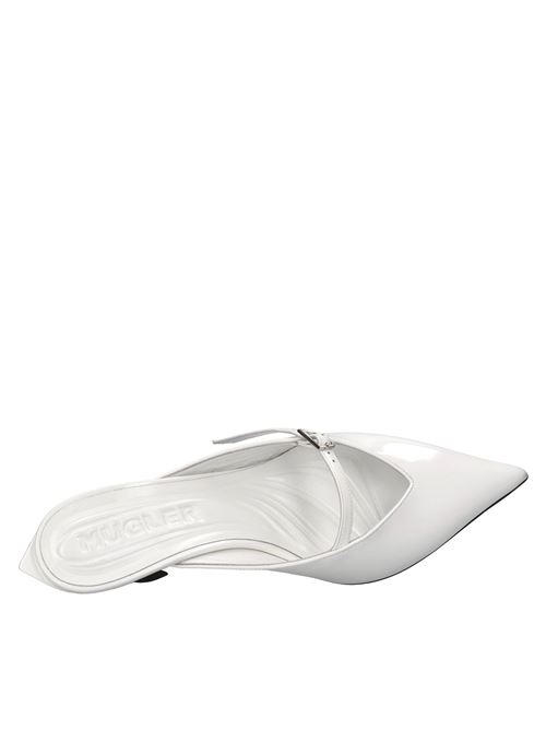 Mules Mary Jane in pelle MUGLER | MUWFW26FS214_TB019BIANCO
