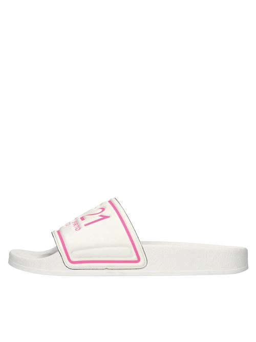 Flat in gomma N°21 | SP0287BIANCO-FUXIA