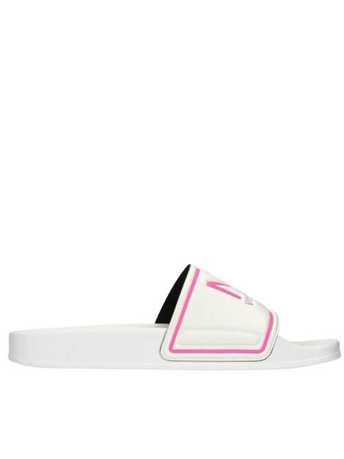 Flat in gomma N°21 | SP0287BIANCO-FUXIA