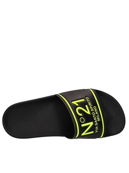 Flat in gomma N°21 | SP0287NERO-GIALLO