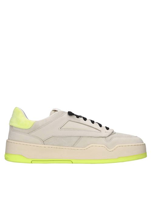 Sneakers in pelle e camoscio P448 | BRIXTON2-MCREMA-GIALLO