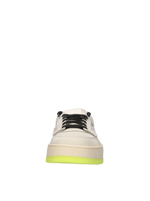 Sneakers in pelle e camoscio P448 | BRIXTON2-MCREMA-GIALLO