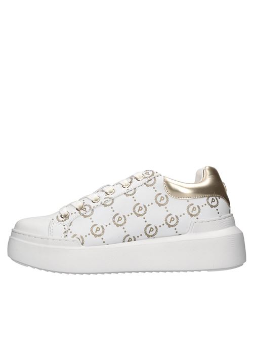 Sneakers in ecopelle POLLINI | SA15014G0LXC110ABIANCO-ORO