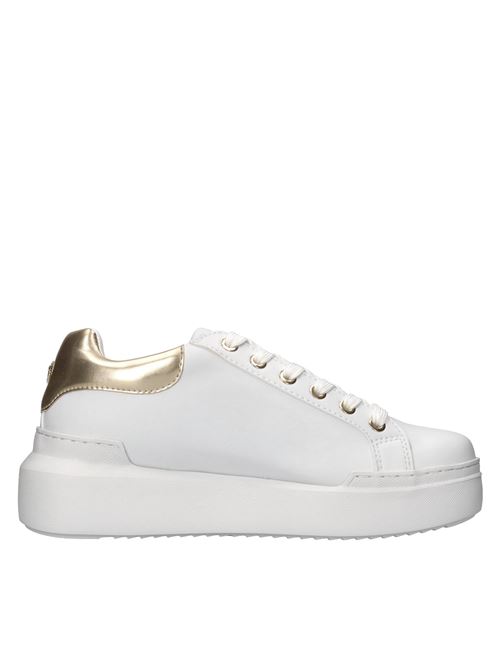 Sneakers in ecopelle POLLINI | SA15034G0LXC110ABIANCO-MARRONE-ORO