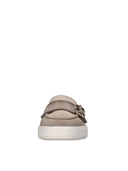 Mocassini in pelle e camoscio SANTONI | MBCD21861BARCEGCE82BEIGE