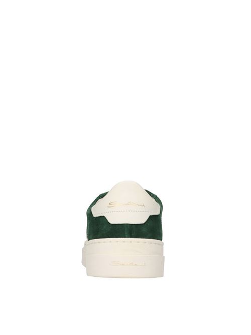 Sneakers in camoscio e pelle SANTONI | MBGT21870PNNGJARV29VERDE-BIANCO