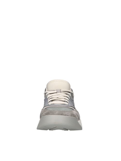 Sneakers in pelle,camoscio e tessuto SANTONI | MBHR21918BGRHBUTG45GRIGIO-AZZURRO-NERO