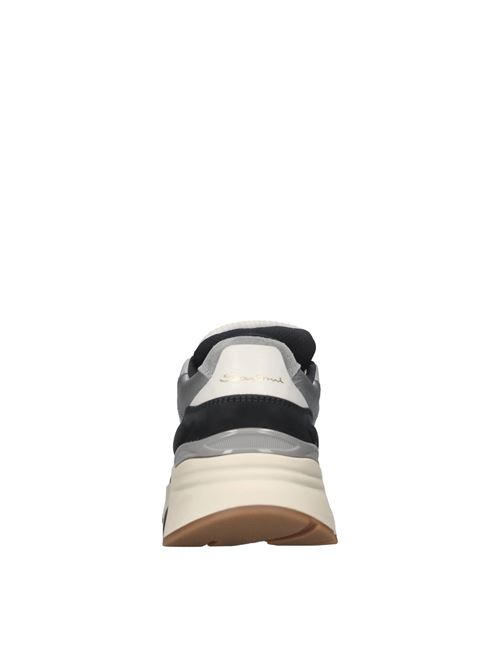 Sneakers in pelle camoscio e tessuto SANTONI | MBHR21918TISHGHRU40BLU-BEIGE-BIANCO