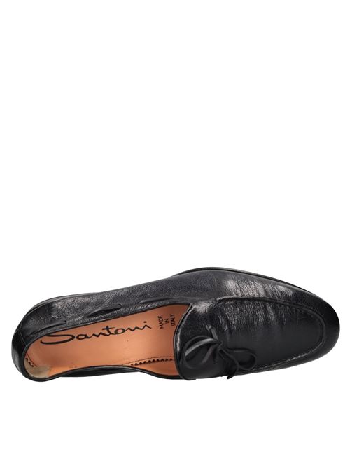 Mocassini in pelle SANTONI | MCNC13905LE3ELRSU52BLU