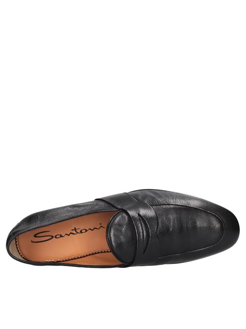 Mocassini in pelle SANTONI | MCNC16033LA3ELRSU52BLU