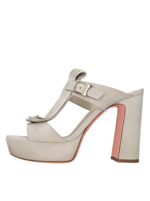 Mules in camoscio SANTONI | WHVO70804HX2TYMIE60BEIGE