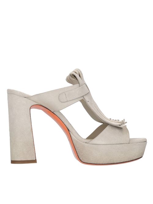 Mules in camoscio SANTONI | WHVO70804HX2TYMIE60BEIGE