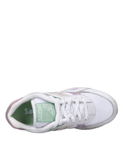 Sneakers Shadow in pelle,camoscio e tessuto SAUCONY | S60765-1BIANCO-LILLA