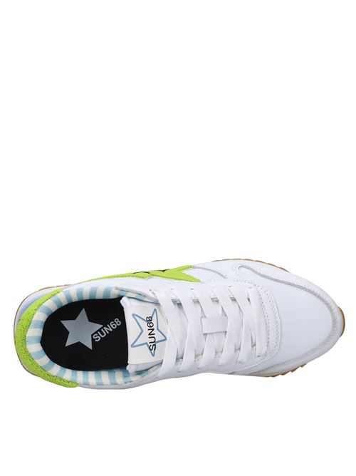 Sneakers in pelle e tessuto SUN68 | Z35215BIANCO-LIME