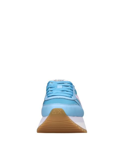 Sneakers in pelle e tessuto SUN68 | Z35215TURCHESE