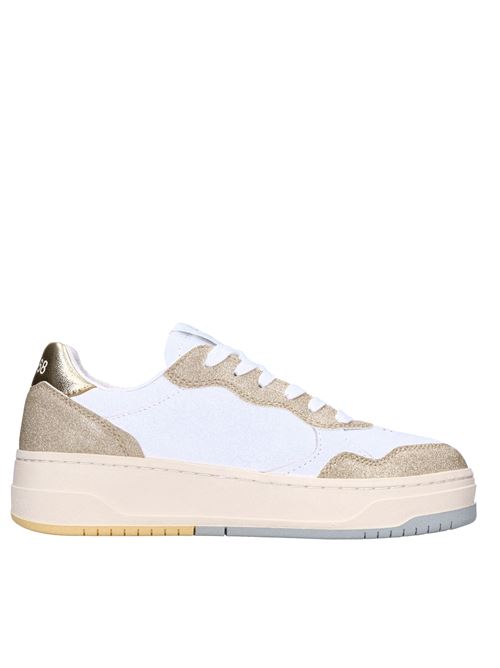 Sneakers in glitter e pelle SUN68 | Z35234BIANCO-ORO