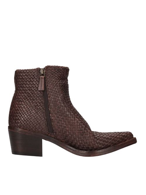 Stivaletti texani in pelle intrecciata ZOLFO | 251-15-65-CHWMARSALA