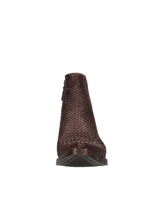 Stivaletti texani in pelle intrecciata ZOLFO | 251-15-65-CHWMARSALA