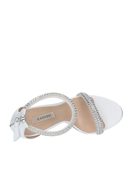 Sandali CASADEI modello SCARLET STRATOSPHERE in pelle e decorazione di cristalli CASADEI | 1L170W1001CRISTALLO-BIANCO