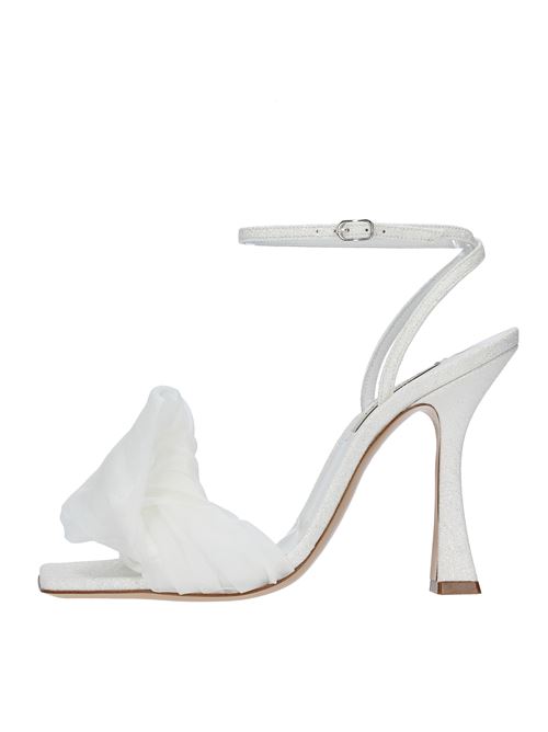 Sandali CASADEI modello GERALDINE HELEN in tessuto glitter bianco + milk CASADEI | 1L220X1001BIANCO