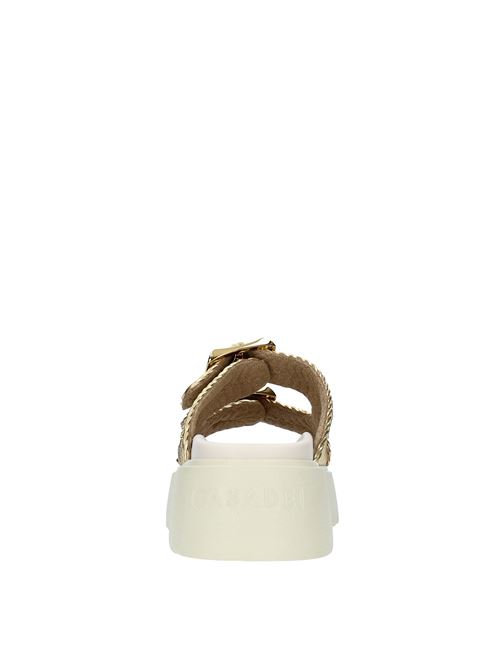 Sandali Flat CASADEI modello BIRKY-ALE in pelle CASADEI | 2M392X0401ORO-BIANCO
