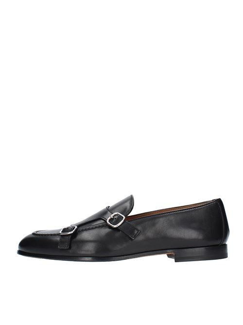 Mocassini doppia fibbia modello DU3160PANNUF159NN00  in pelle DOUCAL'S | DU3160PANNUF159NERO