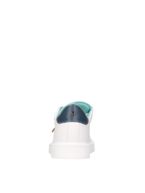 P01 LACE-UP trainers by PANCHIC in leather PANCHIC | P01M013BIANCO-BLU