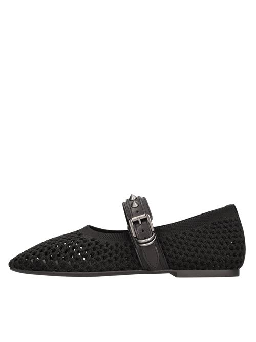 BIJUX model ballerinas in elastic fabric ASH | BIJOUX01NERO