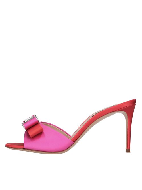Mules modello JULIA in tessuto effetto seta CASADEI | 1M420J0801C265FUCSIA-FIAMMA