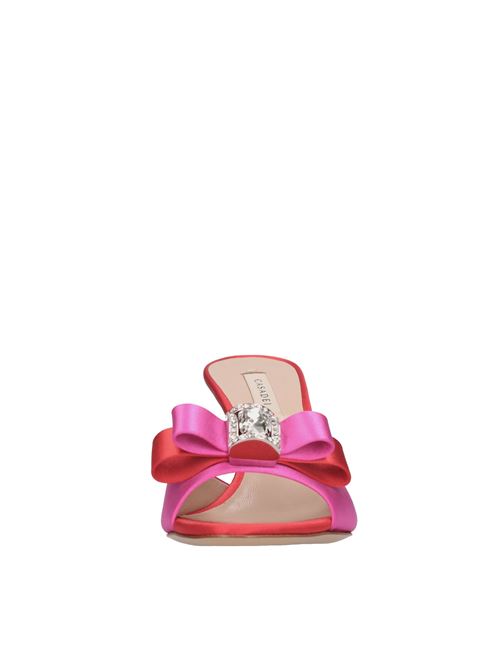 Mules modello JULIA in tessuto effetto seta CASADEI | 1M420J0801C265FUCSIA-FIAMMA