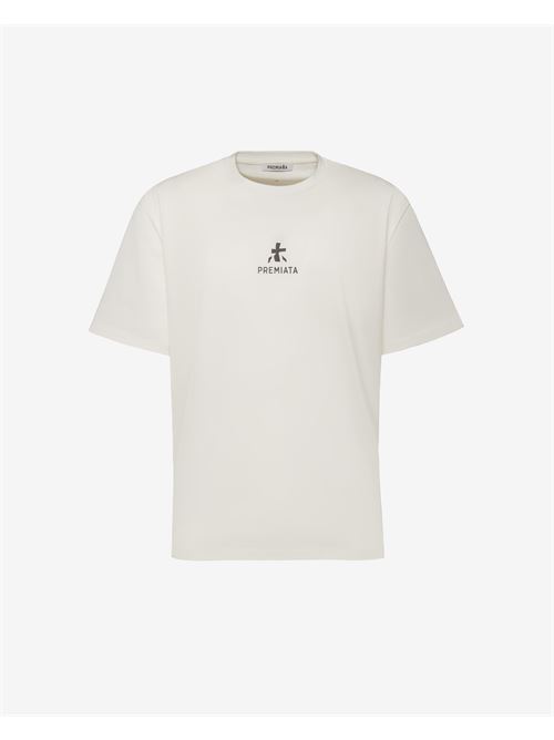 T-shirt in cotone con logo PREMIATA | PA1017BIANCO