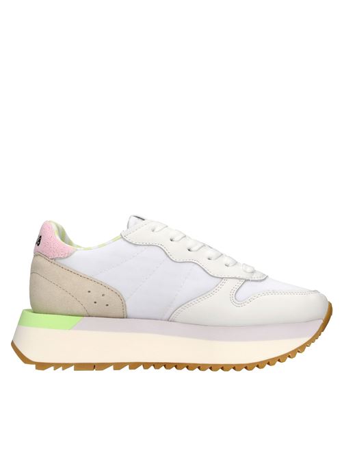 Sneakers modello Z35215 SUN68 in pelle, camoscio e tessuto traspirante SUN68 | Z35215BIANCO-ROSA