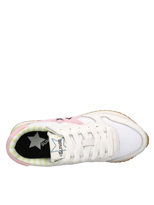 Sneakers modello Z35215 SUN68 in pelle, camoscio e tessuto traspirante SUN68 | Z35215BIANCO-ROSA
