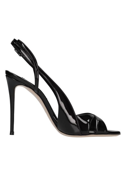 Sandali Julia Double Belts in vernice metallizata CASADEI | 1L414B1001TIFFANERO