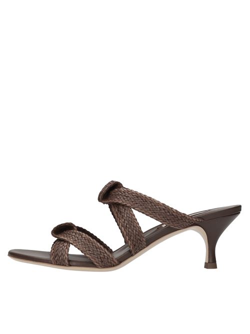 Mules Mariposa in pelle ed ecopelle CASADEI | 1M535B0501C3018RUM-SELLA