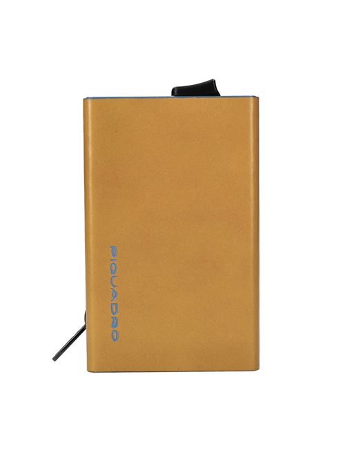 Portafoglio in pelle e metallo PIQUADRO | PP5585B2BLRGIALLO