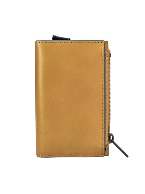 Portafoglio in pelle e metallo PIQUADRO | PP5585B2BLRGIALLO