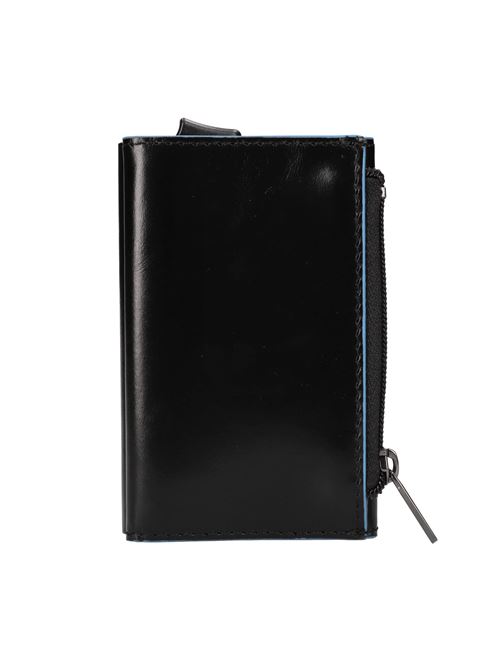 Portafoglio in pelle e metallo PIQUADRO | PP5585B2BLRNERO