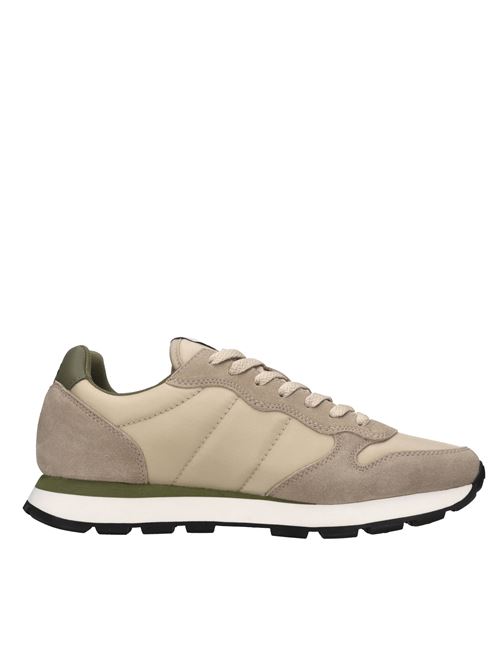 Sneakres in pelle ecopelle e tessuto SUN68 | Z36101BEIGE